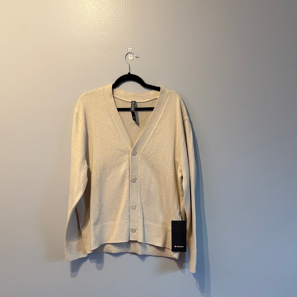 lululemon athletica Cream Cardigan Sweater